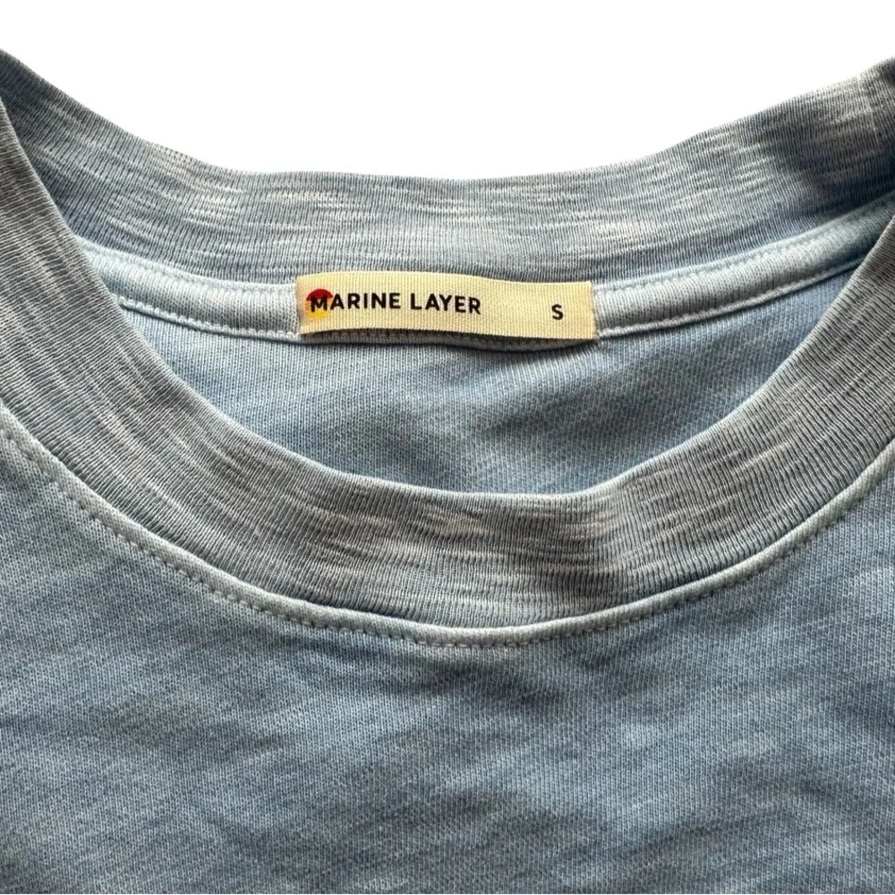 Marine Layer NWD Sadie Long Sleeve Pullover Blue Women’s Size S - Picture 5 of 7